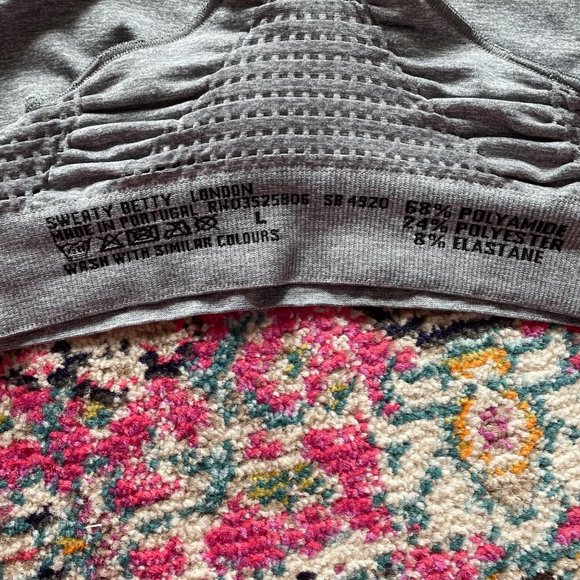 Sweaty Betty London Women's Grey Stamina Seamless Sports Bra Size Large - Picture 5 of 6